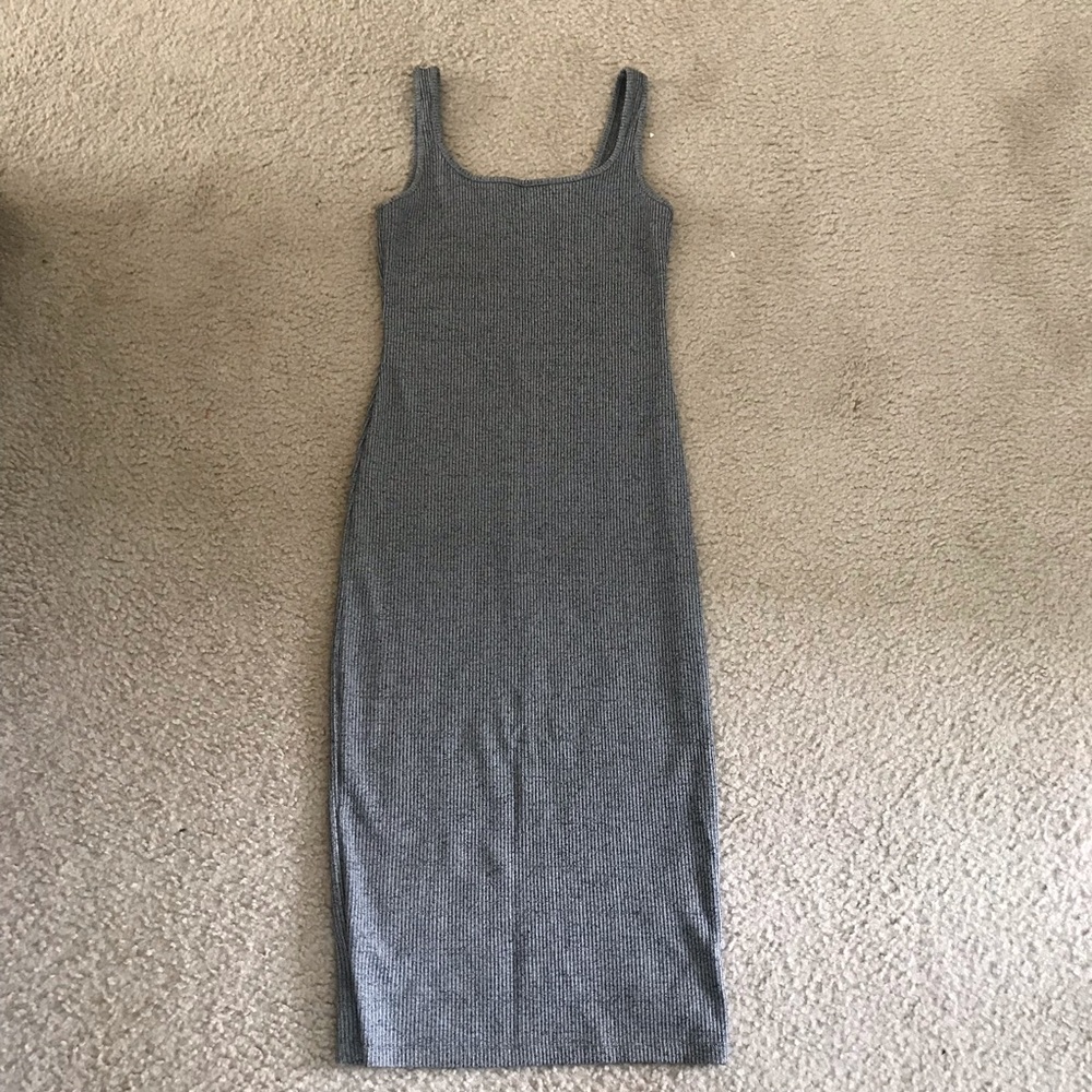 Ribbed Midi Dress